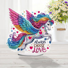 Load image into Gallery viewer, Acrylic Special Shape Rainbow Butterfly Table Top Diamond Painting Ornament Kits
