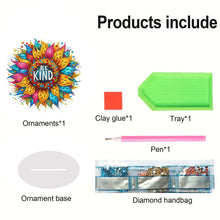 Load image into Gallery viewer, Acrylic Special Shape Rainbow Butterfly Table Top Diamond Painting Ornament Kits
