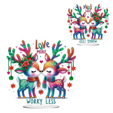 Load image into Gallery viewer, Acrylic Special Shape Rainbow Butterfly Table Top Diamond Painting Ornament Kits
