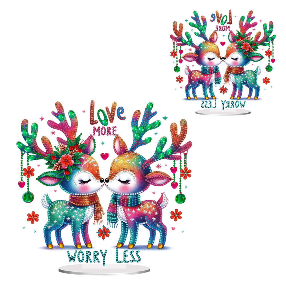 Acrylic Special Shape Rainbow Butterfly Table Top Diamond Painting Ornament Kits