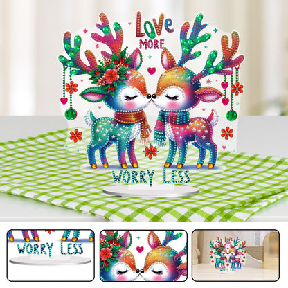 Acrylic Special Shape Rainbow Butterfly Table Top Diamond Painting Ornament Kits