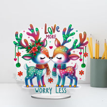 Load image into Gallery viewer, Acrylic Special Shape Rainbow Butterfly Table Top Diamond Painting Ornament Kits
