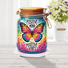 Load image into Gallery viewer, Acrylic Special Shape Rainbow Butterfly Table Top Diamond Painting Ornament Kits
