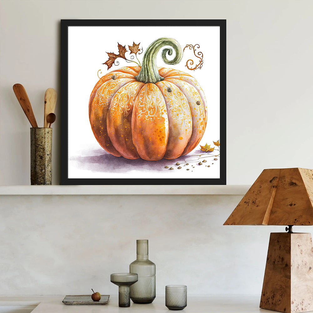 Diamond Painting - Full Round - Dead leaves pumpkin (40*40CM)