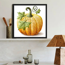 Load image into Gallery viewer, Diamond Painting - Full Round - Green leaves pumpkin (40*40CM)
