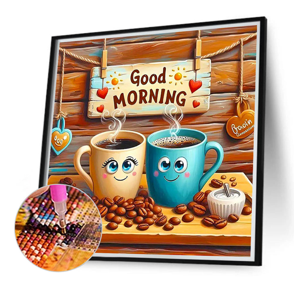Diamond Painting - Full Round - Good morning coffee (40*40CM)