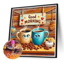 Load image into Gallery viewer, Diamond Painting - Full Round - Good morning coffee (40*40CM)
