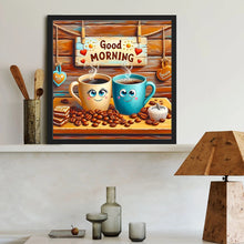 Load image into Gallery viewer, Diamond Painting - Full Round - Good morning coffee (40*40CM)
