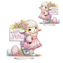 Load image into Gallery viewer, Acrylic Special Shape Easter Sheep Desktop Diamond Art Kits Bedroom Table Decor
