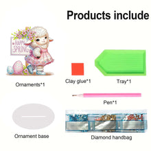 Load image into Gallery viewer, Acrylic Special Shape Easter Sheep Desktop Diamond Art Kits Bedroom Table Decor
