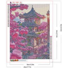 Load image into Gallery viewer, Diamond Painting - Full Round - Flowers and pavilions (45*60CM)
