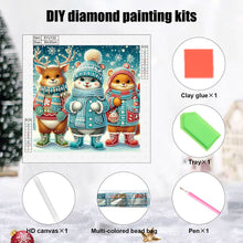 Load image into Gallery viewer, Diamond Painting - Partial Special Shaped - Deer in winter snow (30*30CM)
