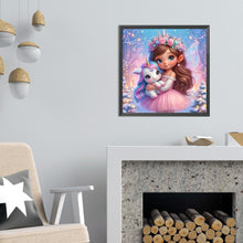 Load image into Gallery viewer, Diamond Painting - Full Round - Butterfly girl and unicorn (50*50CM)
