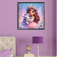 Load image into Gallery viewer, Diamond Painting - Full Round - Butterfly girl and unicorn (50*50CM)
