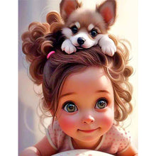 Load image into Gallery viewer, Diamond Painting - Full Round - Cartoon girl (50*60CM)
