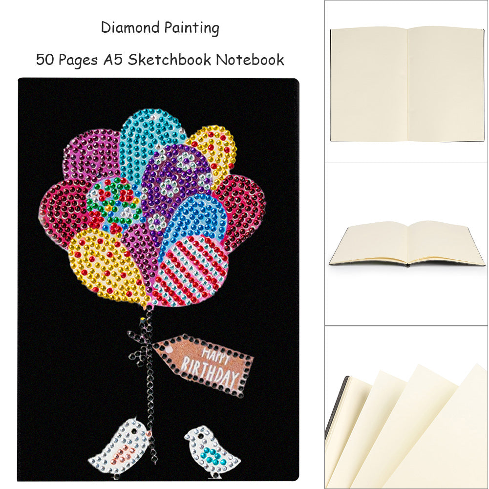 Special Shaped Balloon Diamond Painting Diary Book A5 Diamond Painting Notebooks