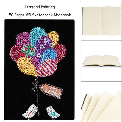 Special Shaped Balloon Diamond Painting Diary Book A5 Diamond Painting Notebooks
