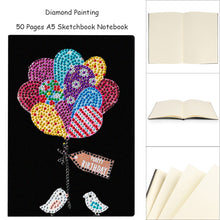 Load image into Gallery viewer, Special Shaped Balloon Diamond Painting Diary Book A5 Diamond Painting Notebooks
