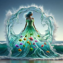Load image into Gallery viewer, Diamond Painting - Full Round - Fish and water skirt (40*40CM)

