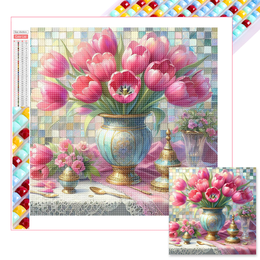 Diamond Painting - Full Square - Tulip (40*40CM)