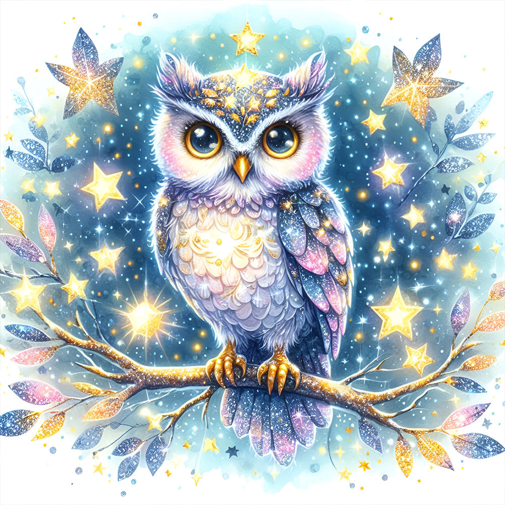 Diamond Painting - Full Round - Owl (30*30CM)