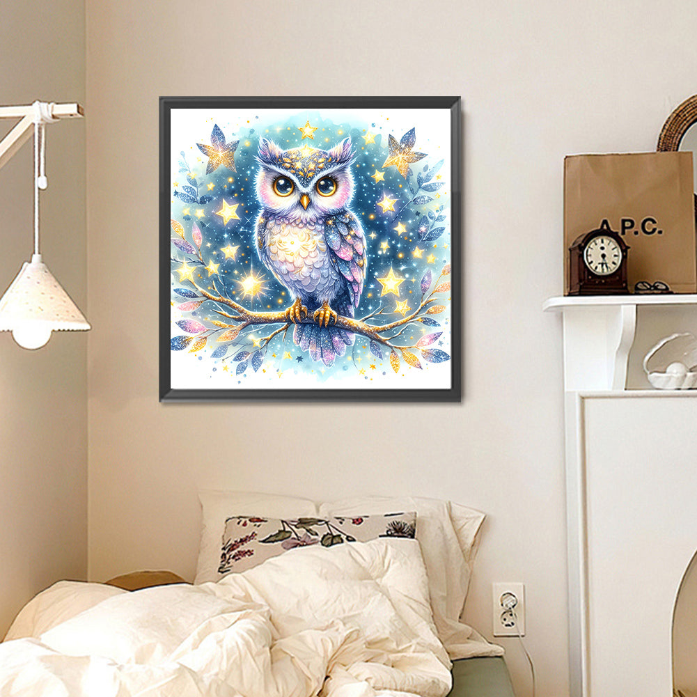 Diamond Painting - Full Round - Owl (30*30CM)