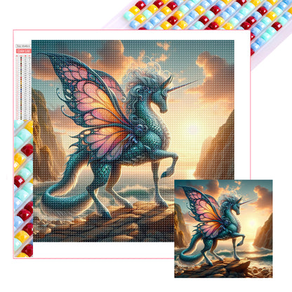 Diamond Painting - Full Square - Unicorn mythical beast (40*40CM)