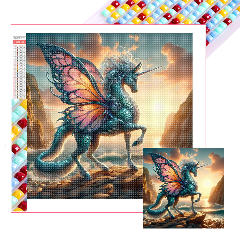 Diamond Painting - Full Square - Unicorn mythical beast (40*40CM)