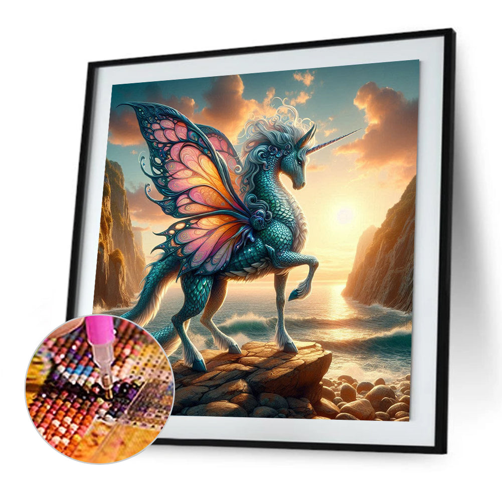 Diamond Painting - Full Square - Unicorn mythical beast (40*40CM)