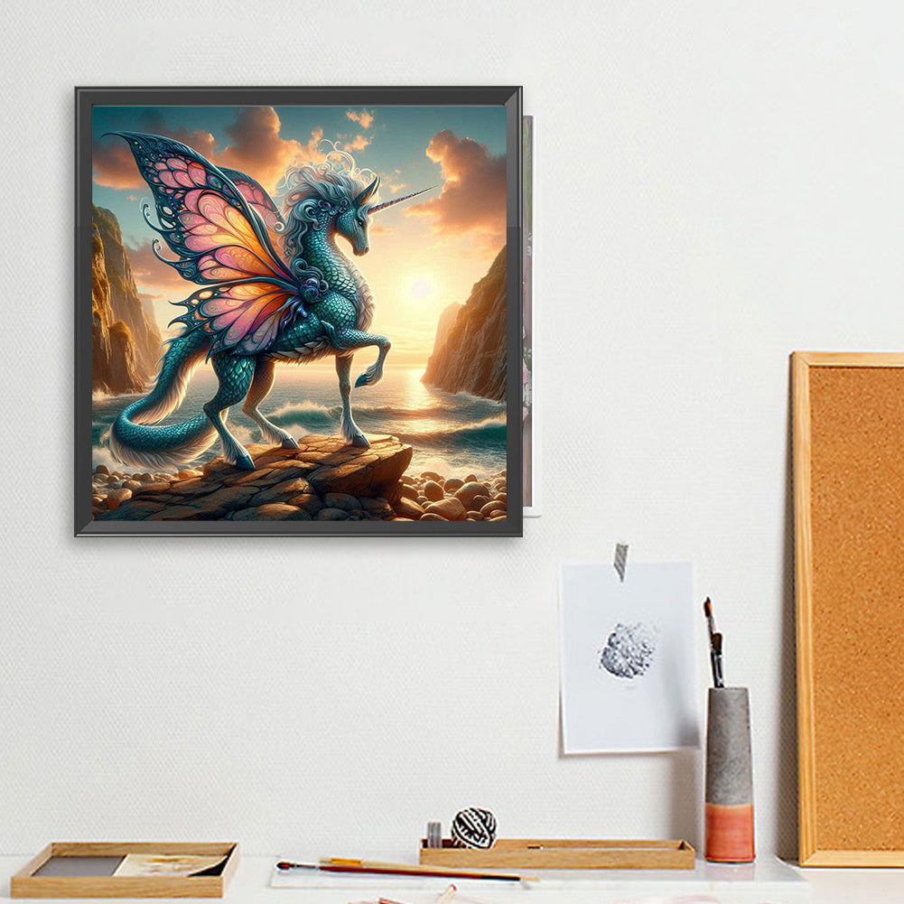 Diamond Painting - Full Square - Unicorn mythical beast (40*40CM)