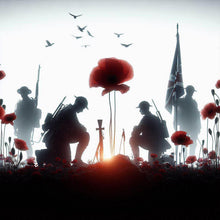 Load image into Gallery viewer, Diamond Painting - Full Round - Soldier in the poppy field (30*30CM)
