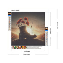 Load image into Gallery viewer, Diamond Painting - Full Round - Soldier in the poppy field (30*30CM)
