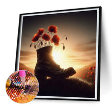 Load image into Gallery viewer, Diamond Painting - Full Round - Soldier in the poppy field (30*30CM)
