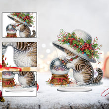 Load image into Gallery viewer, Acrylic Special Shape Cat And Crystal Ball Diamond Painting Desktop Ornaments

