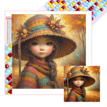 Load image into Gallery viewer, Diamond Painting - Full Square - Autumn leaves little girl (40*40CM)
