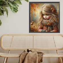 Load image into Gallery viewer, Diamond Painting - Full Square - Autumn leaves little girl (40*40CM)
