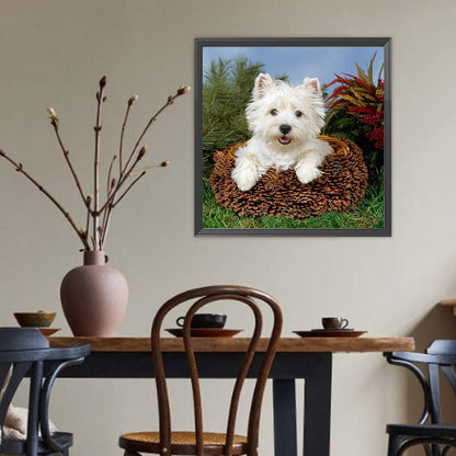 Diamond Painting - Full Round - West Highland White Terrier (40*40CM)