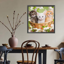 Load image into Gallery viewer, Diamond Painting - Full Round - Three cats (40*40CM)
