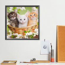 Load image into Gallery viewer, Diamond Painting - Full Round - Three cats (40*40CM)

