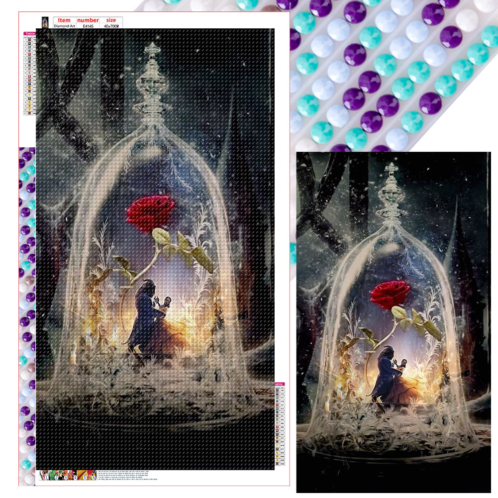 Diamond Painting - Full Round - Flower Of Love In Full Bloom (40*70CM)