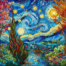 Load image into Gallery viewer, Diamond Painting - Full Round - Glass art starry night (30*30CM)
