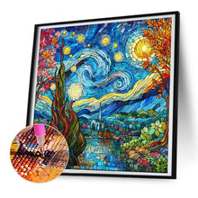 Load image into Gallery viewer, Diamond Painting - Full Round - Glass art starry night (30*30CM)
