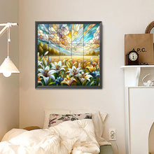 Load image into Gallery viewer, Diamond Painting - Full Round - Glass art lily field (30*30CM)
