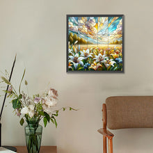 Load image into Gallery viewer, Diamond Painting - Full Round - Glass art lily field (30*30CM)
