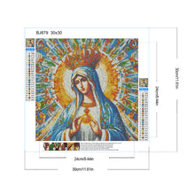 Load image into Gallery viewer, Diamond Painting - Full Round - Glass art Madonna (30*30CM)
