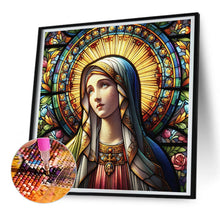 Load image into Gallery viewer, Diamond Painting - Full Round - Glass art Madonna Mary (30*30CM)
