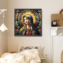 Load image into Gallery viewer, Diamond Painting - Full Round - Glass art Madonna Mary (30*30CM)
