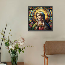 Load image into Gallery viewer, Diamond Painting - Full Round - Glass art Madonna Mary (30*30CM)
