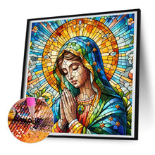 Load image into Gallery viewer, Diamond Painting - Full Round - Glass art Madonna Prayer (30*30CM)

