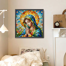 Load image into Gallery viewer, Diamond Painting - Full Round - Glass art Madonna Prayer (30*30CM)
